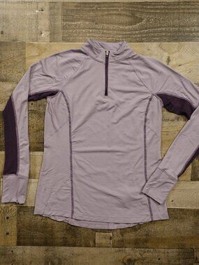Noble Equestrian Quarter Zip Performance Top Women’s Medium Lavender Riding